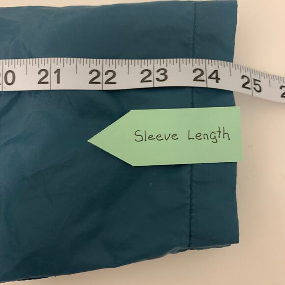 Vintage GAP Windbraker Coat Men S Teal Soft Shell Mesh Liner Full Zip 4 Pockets - Picture 12 of 12